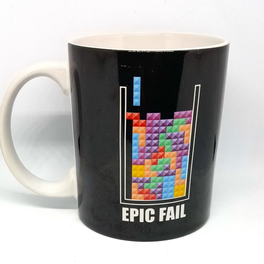 Tetris Epic Fail Ceramic Coffee Mug Cup 2013